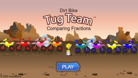 Dirt Bike Fractions (Common Core)